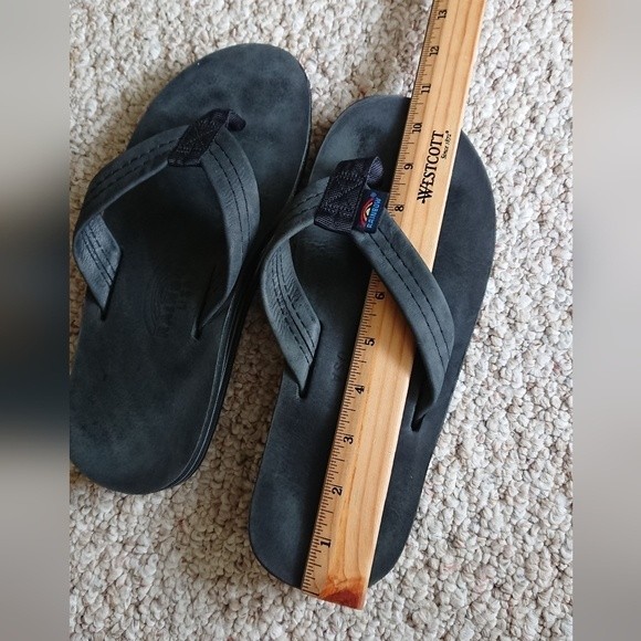 Men's Leather Double Layer w/Wide Strap READ DESCRIPTION REGARDING SIZING. - Picture 5 of 14